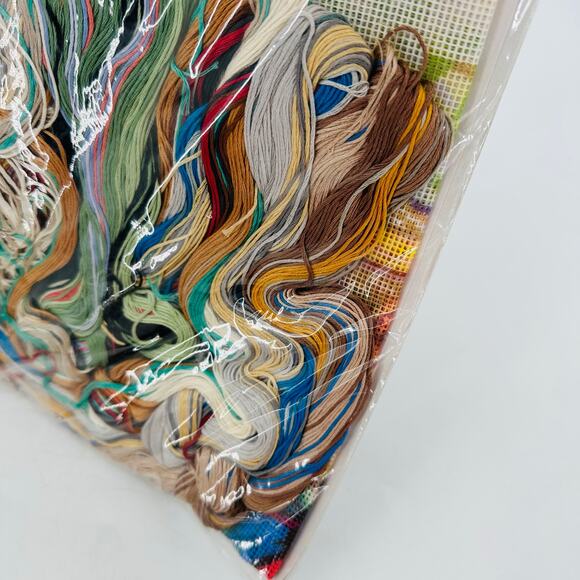 Dimensions Needlepoint Blue Butterfly on Scroll Asian Kit 10" X 16" Embroidery - Picture 7 of 7